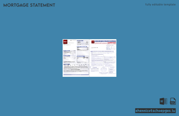 USA BBandT Corp. Bankhypothekenabrechnung im Word- und PDF-Format, 3 Seiten 1,-2 Beispielvorschau